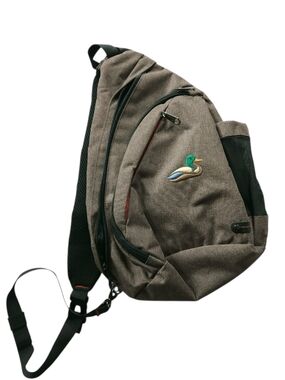 Outdoor Master Unisex Crossbody Sling Backpack Bag With Duck Embroidery